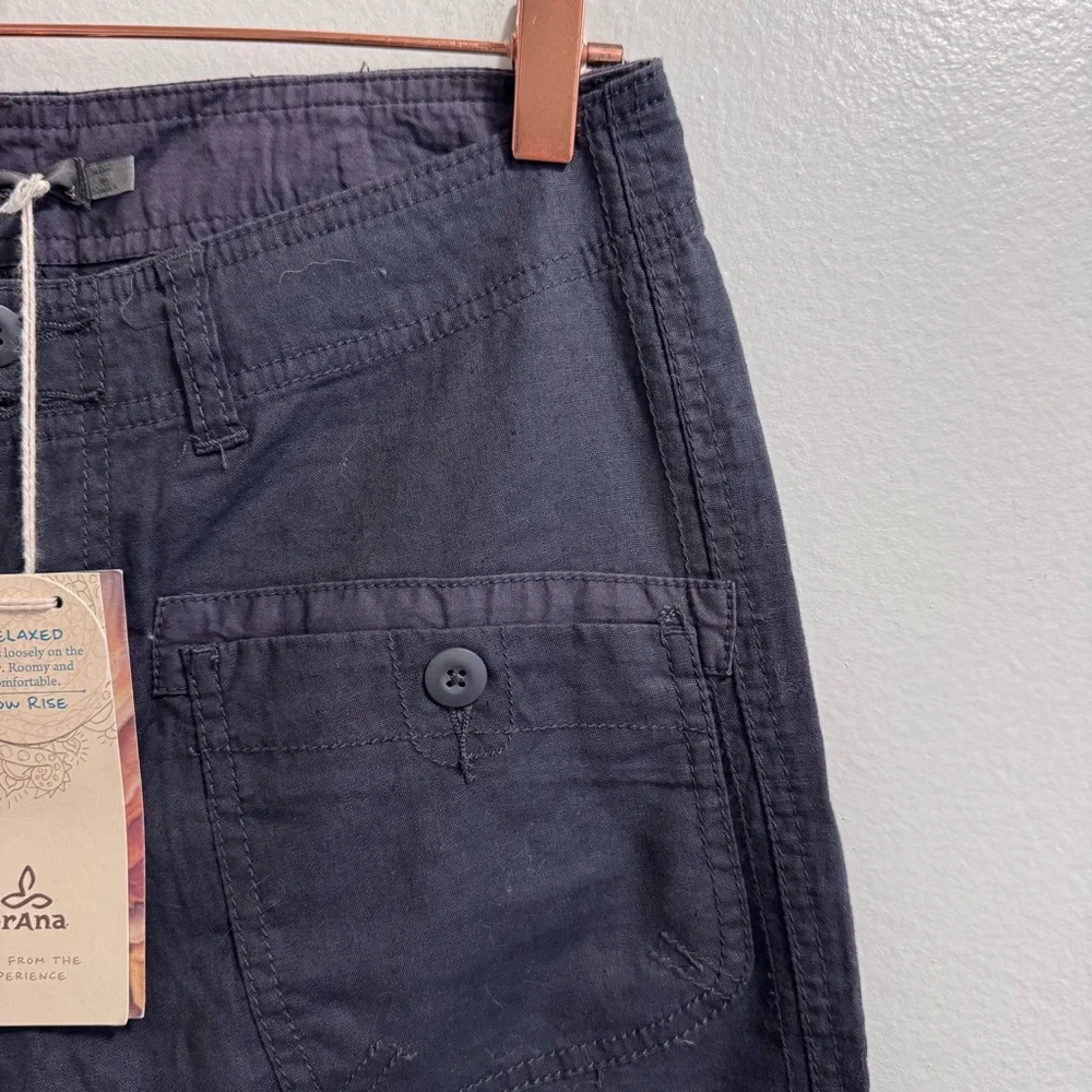 NWT Prana Kelly Capri Cargo Dark Blue Size 4 - Picture 6 of 15